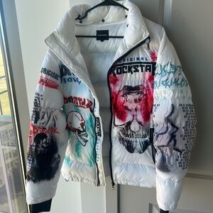 Rockstar Original White Puffer Jacket